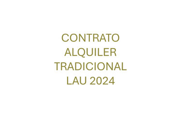 Contrato de Alquiler Tradicional actualizado 2024 LAU Gratis